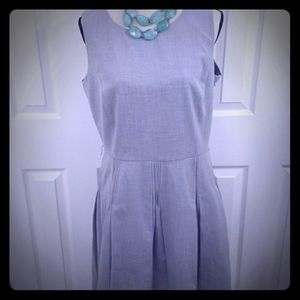 Calvin Klein career grey fit and flare dress 12